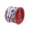 Red White & Blue Striped Swirl Wired Spring Craft Ribbon, 2.5" x 10yd.